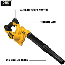 Load image into Gallery viewer, DEWALT 20V MAX Blower for Jobsite, Compact, Tool Only (DCE100B)