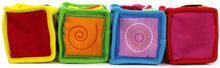 Load image into Gallery viewer, Earlyears Soft Baby Blocks with Pictures Textures, Patterns, and Sounds, Multi (E00300)