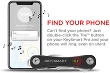Load image into Gallery viewer, KeySmart Pro - Key Holder w LED Light &amp; Tile Smart Technology (up to 10 Keys)