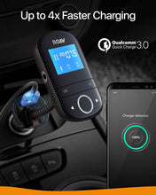 Load image into Gallery viewer, Anker Roav SmartCharge F3 Wireless Bluetooth 4.2 FM Transmitter for Car, Audio Adapter and Reciever Car Kit, 1.44 Inch Display, Dedicated App, Quick Charge 3.0, AUX Output, microSD Card Slot