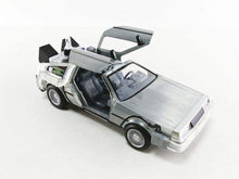 Load image into Gallery viewer, Back to The Future Part II 1:24 Time Machine Die-cast Car Light Up Feature, Toys for Kids and Adults