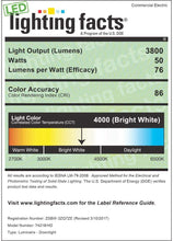 Load image into Gallery viewer, Commercial Electric 1 ft. x 4 ft. 50-Watt Dimmable White Integrated LED Edge-Lit Deco Panel Ceiling Flushmount Light with Color Changing CCT