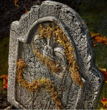 Load image into Gallery viewer, Halloween Decor Graveyard Tombstones 24 in. Sculpture Realistic Moss 5-Piece