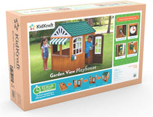 Load image into Gallery viewer, KidKraft Garden View Outdoor Playhouse