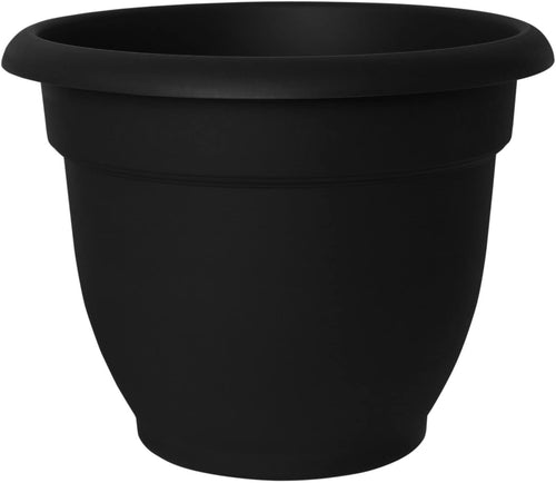 Bloem 20-56912 Fiskars 12 Inch Ariana with Self-Watering Grid, Black