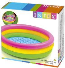 Load image into Gallery viewer, Intex Sunset Glow Inflatable Colorful Baby Swimming Pool, Multicolored, Set of 3