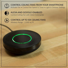 Load image into Gallery viewer, Triplex 60 in. LED Brushed Bronze Ceiling Fan with Light and Remote Control works with Google and Alexa