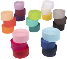 Load image into Gallery viewer, Andaz Press Crepe Paper Streamer Hanging Party Decorations Kit Collection