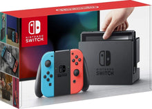 Load image into Gallery viewer, Nintendo Switch 32GB Console Video Games w/ 32GB Memory Card | Neon Red/Neon Blue Joy-Con | 1080p Resolution | 802.11ac WiFi | HDMI | Surround Sound | IR Motion Camera
