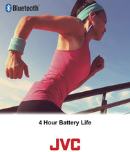 Load image into Gallery viewer, JVC HAEC20BTW Wireless Sports Headphones with Pivot Motion Fit White