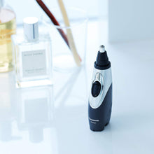 Load image into Gallery viewer, Panasonic Men’s Ear and Nose Hair Trimmer with Vacuum Cleaning System, Wet Dry Hypoallergenic High-Performance with Dual Edge Blade, Black ER-GN70-K