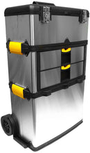 Load image into Gallery viewer, Stalwart 75-7577 Mobile 3-part Tool Box Stainless Steel