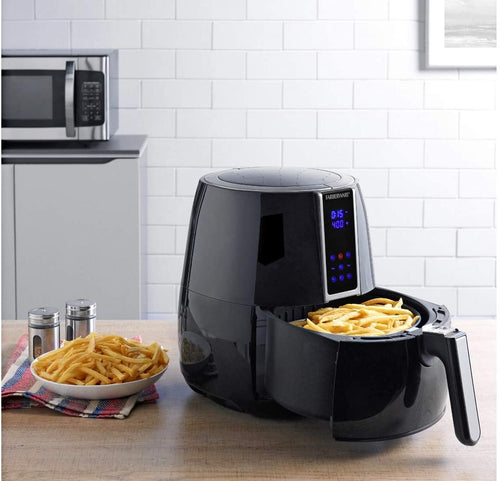 3.2-quart digital oil-less fryer, black