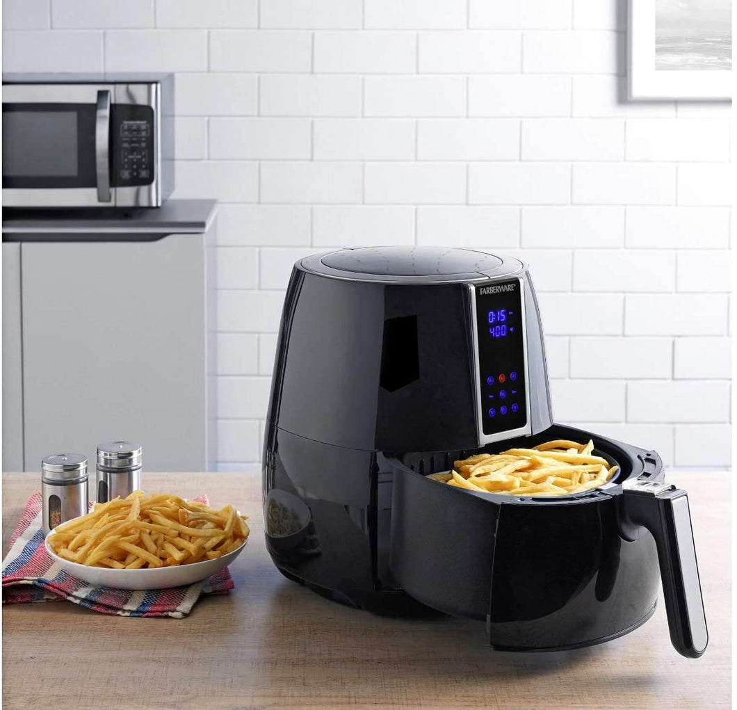 3.2-quart digital oil-less fryer, black
