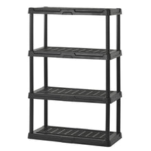 Load image into Gallery viewer, Sandusky Lee PS361856-4B Plastic Shelving, 36" Width x 56" Height x 18" Depth, Black