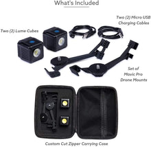 Load image into Gallery viewer, LUME CUBE Lighting Kit for DJI Mavic Pro (Black)