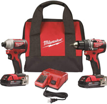 Load image into Gallery viewer, Milwaukee 2892-22CT M18 Compact Brushless 2-Tool Combo Kit, Drill Driver/Impact Driver