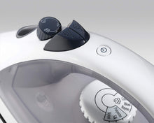 Load image into Gallery viewer, Proctor Silex Iron &amp; Vertical Steamer for Clothes with Nonstick Soleplate, 1200 Watts, Adjustable Spray and Blast Steam Settings, Auto Shutoff, White and Grey (17150Y)