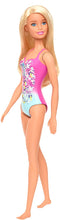 Load image into Gallery viewer, Barbie Doll, Blonde, Wearing Swimsuit, for Kids 3 to 7 Years Old, Model:GHW37