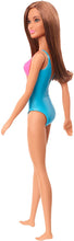 Load image into Gallery viewer, Barbie Doll, Brunette, Wearing Swimsuit, for Kids 3 to 7 Years Old