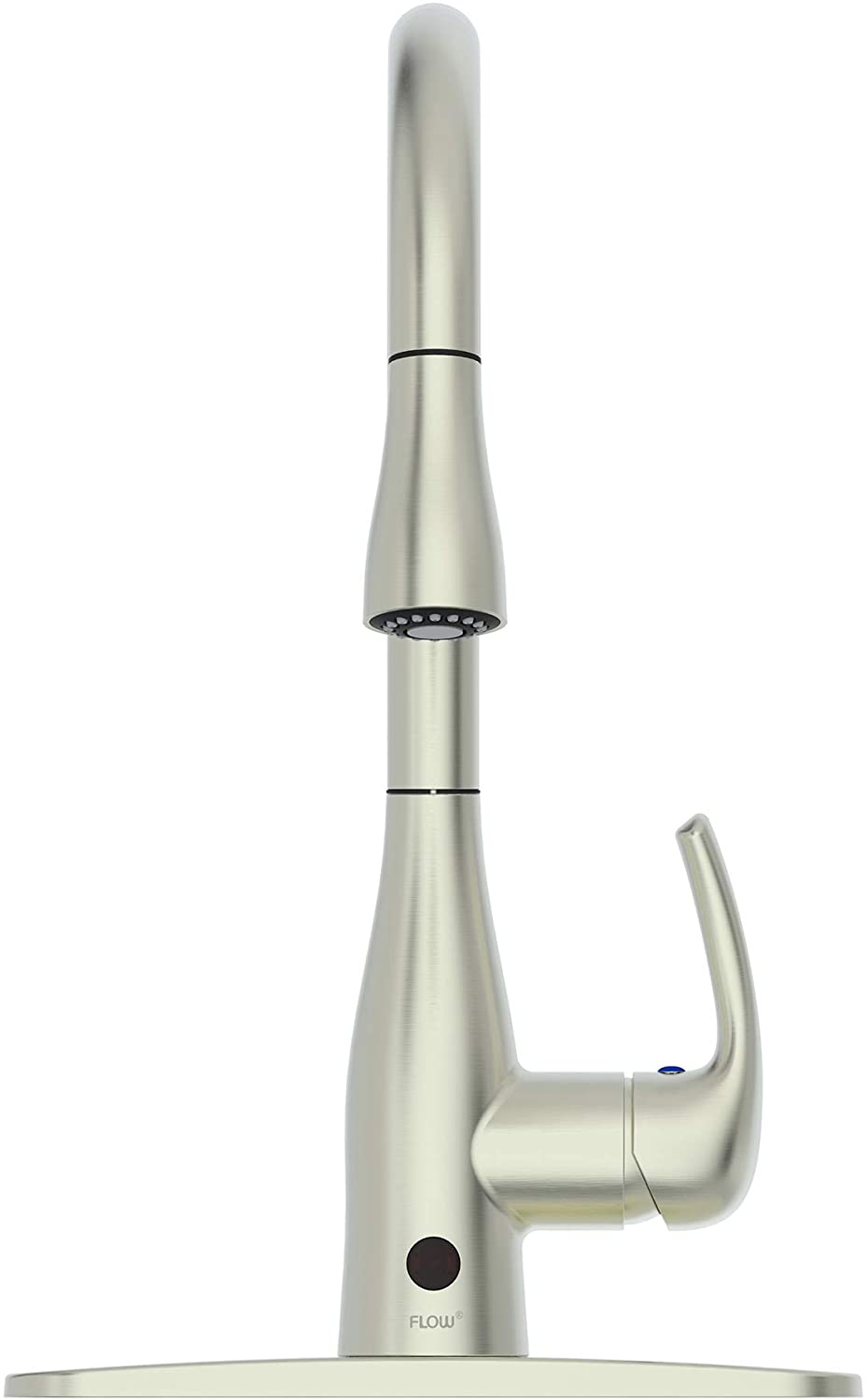 Bio Bidet FLOW Motion Sensor Kitchen Faucet, Brushed Nickel