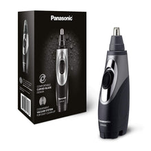 Load image into Gallery viewer, Panasonic Men’s Ear and Nose Hair Trimmer with Vacuum Cleaning System, Wet Dry Hypoallergenic High-Performance with Dual Edge Blade, Black ER-GN70-K