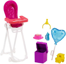 Load image into Gallery viewer, Barbie Skipper Babysitters Inc. Dolls &amp; Playset with Babysitting Skipper Doll, Color-Change Baby Doll, High Chair &amp; Party-Themed Accessories for Kids 3 to 7 Years Old