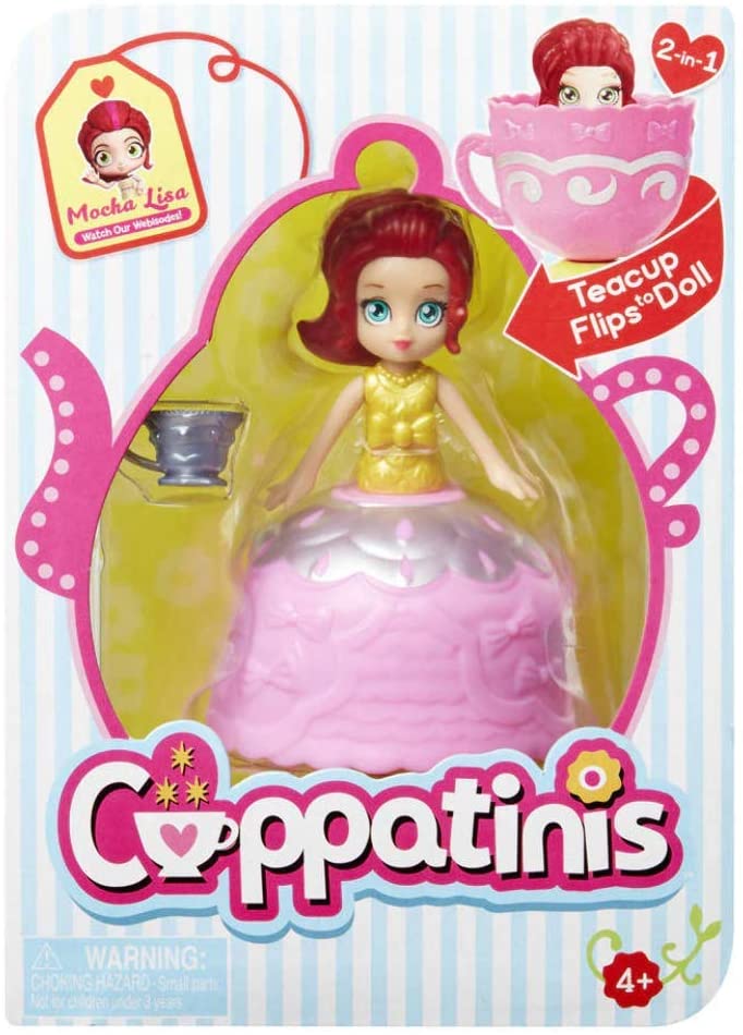 Cuppatinis Exclusive - Mocha Lisa - Teacup Flips to Doll