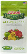 Load image into Gallery viewer, Jobe&#39;s Organics 09526 Organic All Purpose Granular Fertilizer 4-4-4, 4 lb