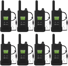 Load image into Gallery viewer, COBRA PX500 Pro Business Walkie Talkies - One Watt, Rechargeable, Long Range Two-Way Radio Set with VOX (8 Pack: Includes (8) GA-SV01 Headsets)