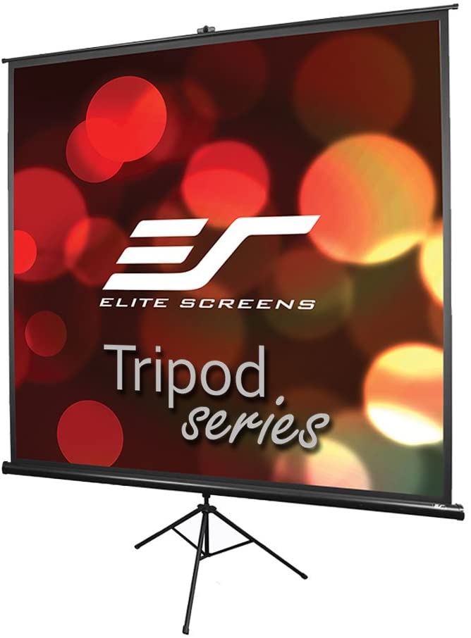 Elite Screens Tripod Series, Adjustable Multi Aspect Ratio Portable Indoor Outdoor Projector Screen