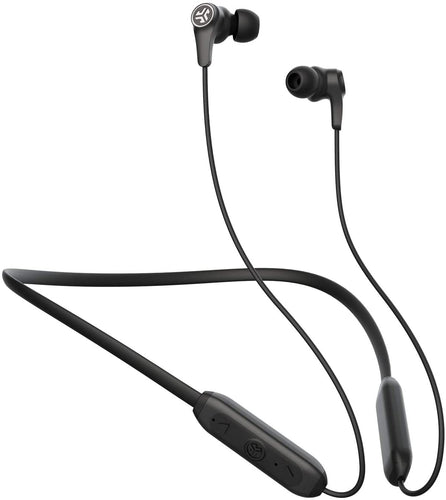 JBuds Band Wireless Earbud Neckband Headset - Black - IP66 Sweatproof - Bluetooth 5 Connection - Built-in Microphone for Phone Calls - 3 EQ Sound Settings: JLab Signature, Balanced, Bass Boost