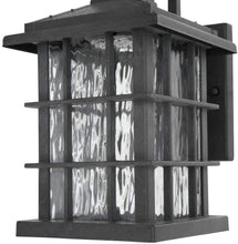 Load image into Gallery viewer, Home Decorators Collection Summit Ridge Collection Zinc Motion Sensor Outdoor Integrated LED Small Wall Mount Lantern