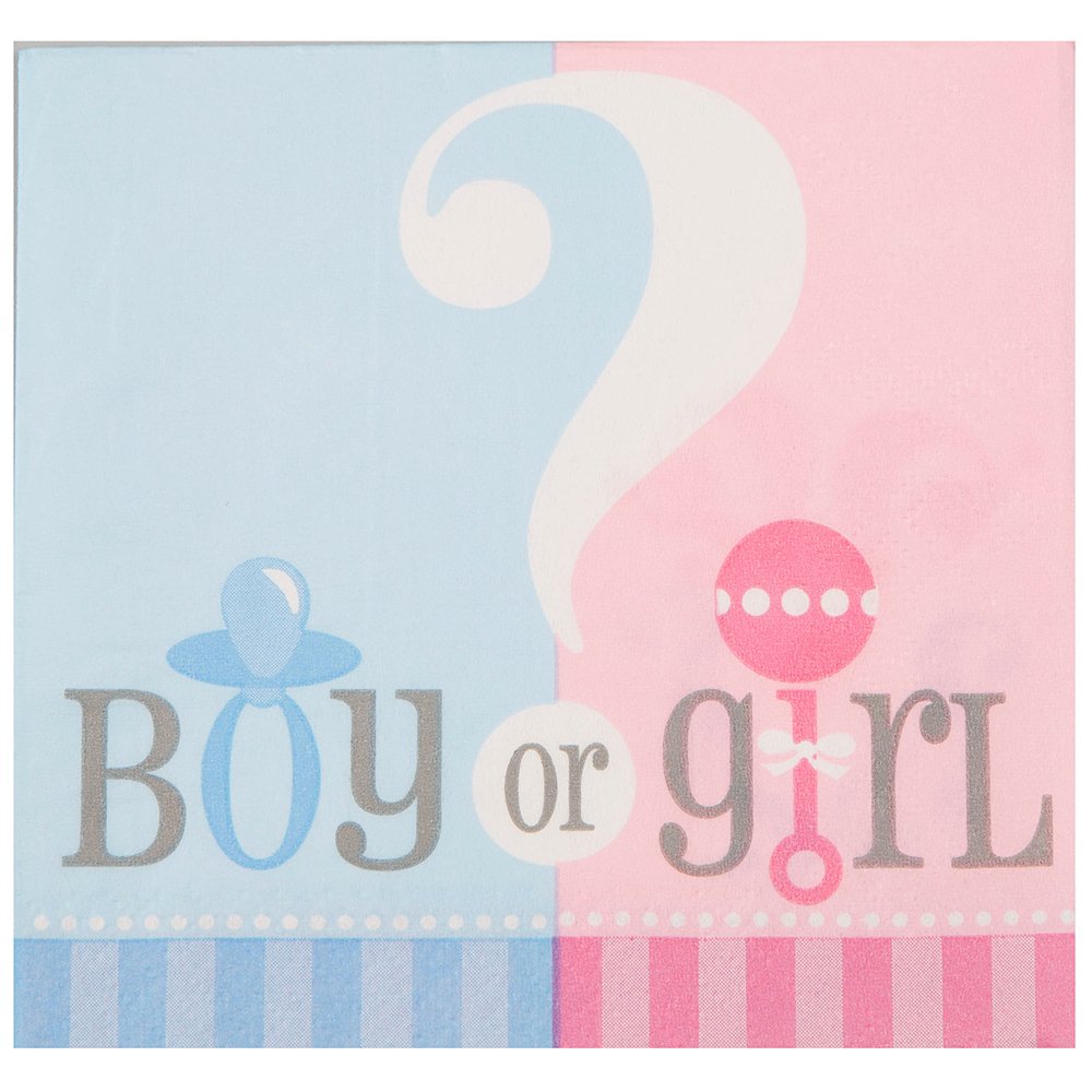 Gender Reveal Beverage Napkins, 24ct
