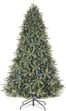 Load image into Gallery viewer, Home Accents Holiday 9 ft Asher Blue Spruce Pre-Lit LED Artificial Christmas Tree with 960 Color Changing Lights