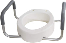 Load image into Gallery viewer, Essential Medical Supply Toilet Seat Riser with Removable Arms - Standard Bowl, 17.5 x 13.5 x 3.5 Inch