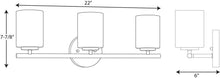 Load image into Gallery viewer, Progress Lighting P2159-09 Contemporary/Soft 3-100W Med Bath Bracket
