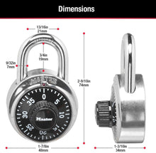 Load image into Gallery viewer, Master Lock 1500T Locker Lock Combination Padlock, 2 Pack, Black