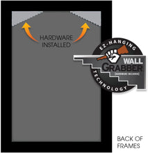 Load image into Gallery viewer, Gallery Solutions 11x14 Black Wood Wall Frame with Double Black Mat for 8x10 Image