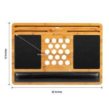 Load image into Gallery viewer, LapGear Bamboard Pro Lap Desk (Fits Most 17.3" Laptops) - Style #77101