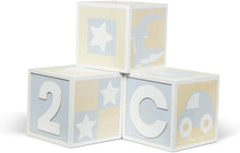 Load image into Gallery viewer, Melissa &amp; Doug Set of 3 Jumbo Wooden ABC-123 Alphabet and Number Toy Blocks Nursery Playroom Decor