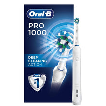 Load image into Gallery viewer, Oral-B 1000 CrossAction Electric Toothbrush, Black, Powered by Braun