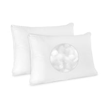 Load image into Gallery viewer, BioPEDIC Low Profile Hypoallergenic Flat Pillow (2 Pack),Standard/Queen