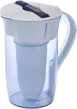 Load image into Gallery viewer, ZeroWater ZR-0810-4, 10 Cup Round Water Filter Pitcher with Water Quality Meter, White