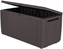 Load image into Gallery viewer, Keter Springwood Plastic Deck Storage Container Box Outdoor Patio Garden Furniture