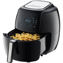 Load image into Gallery viewer, GoWISE USA 1700-Watt 5.8-QT 8-in-1 Digital Air Fryer and 50 Recipes for your Air Fryer Book (Black)