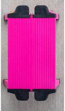 Load image into Gallery viewer, AmeriHome Aluminum Single Step Folding Stool with 330 lbs. Load Capacity in Neon Pink