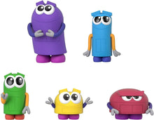 Load image into Gallery viewer, Fisher-Price StoryBots Figure Pack, set of 5 figures featuring characters from the Netflix series for preschool kids ages 3 years and older