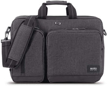 Load image into Gallery viewer, Solo New York Duane Hybrid Laptop Briefcase, Black