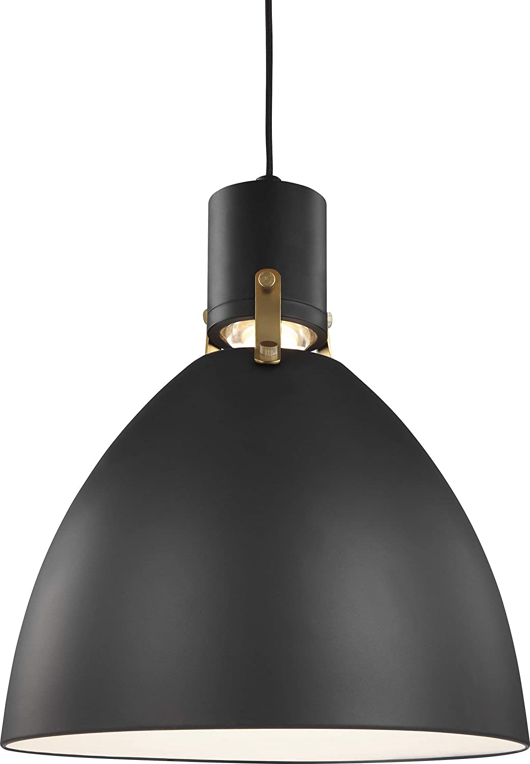 Feiss P1442FWH-L1 Brynne LED Pendant Lighting, White, 1-Light (14